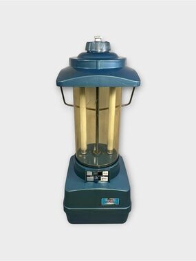 Vintage Ray-O-Vac Sportsman 360 Lantern – Blue Camping Fluorescent Light